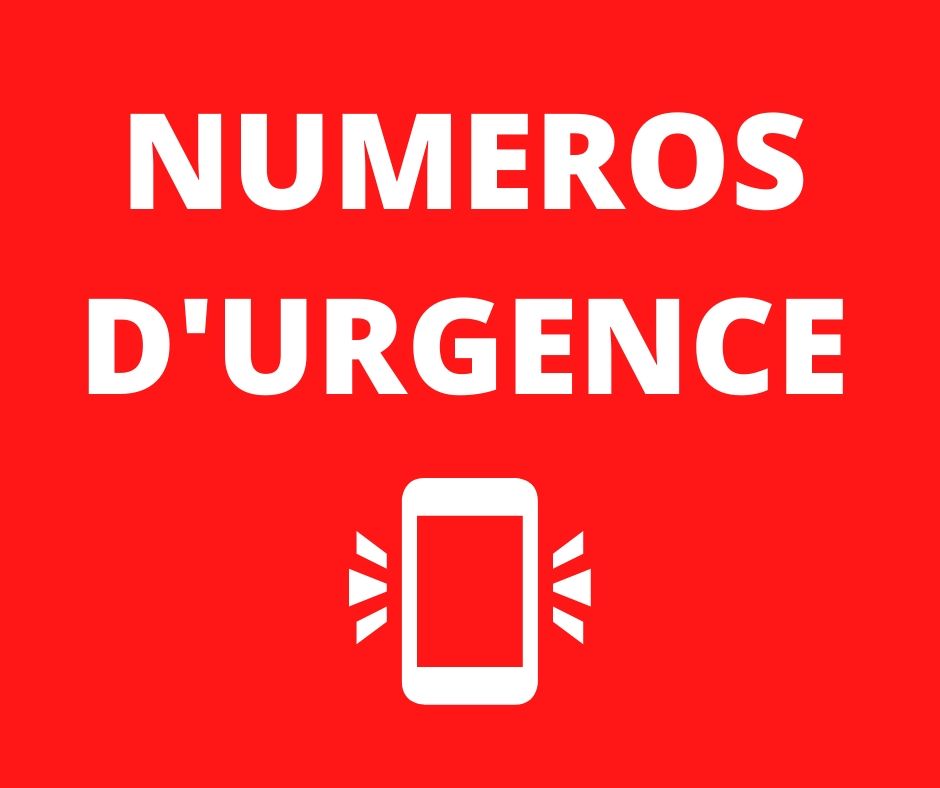 NUMÉROS D’URGENCE